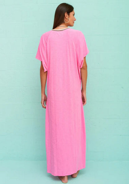 Pima Abaya Kaftan Bubblegum