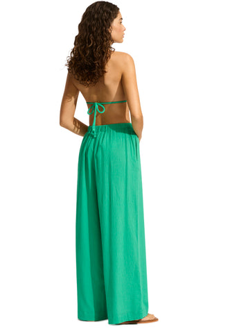 Crinkle Beach Pant Jade