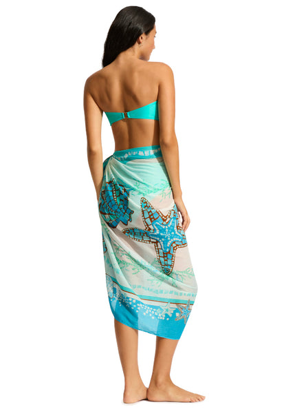 La Mer Sarong Aquatic Blue