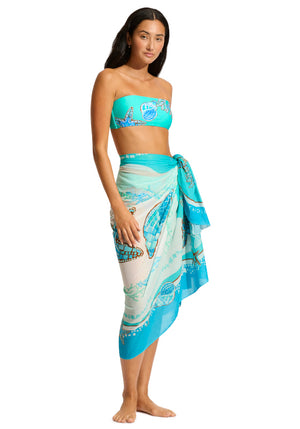 Seafolly La Mer Sarong Blue