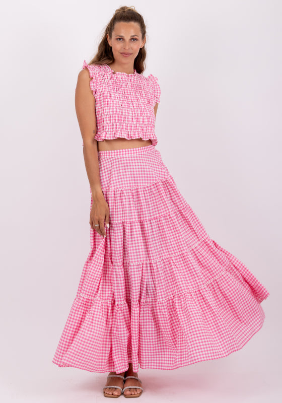 Odette Skirt Pink Gingham