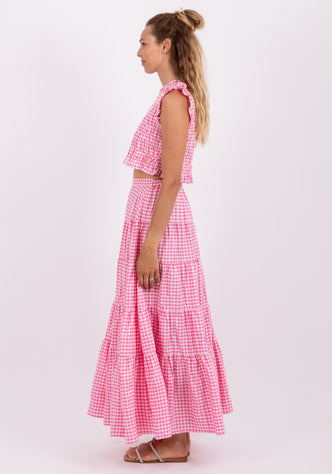 Odette Skirt Pink Gingham