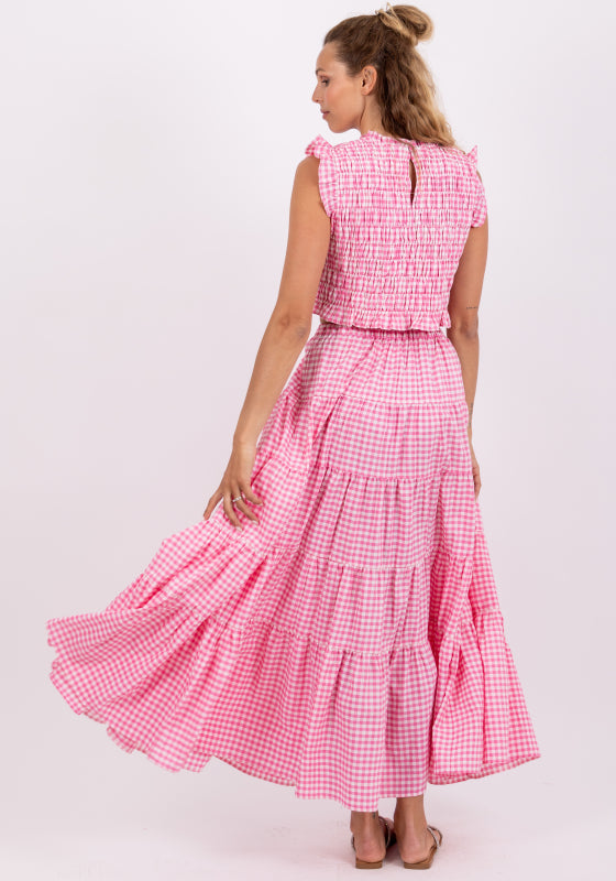 Odette Skirt Pink Gingham