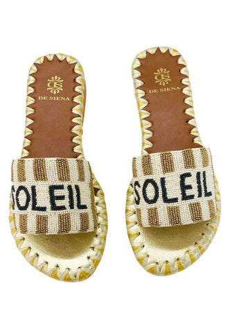 De Siena, Soleil beaded sandals