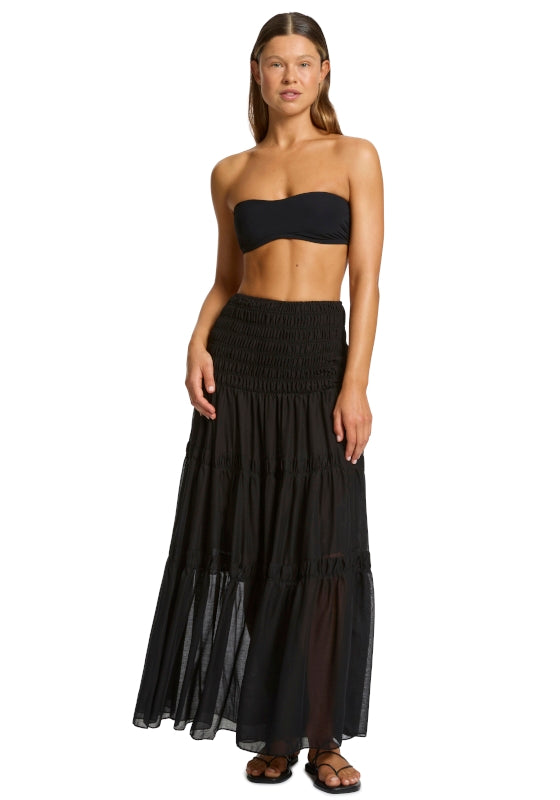 Convertible Maxi Dress Black