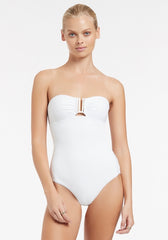 Jetset Bandeau Swimsuit White