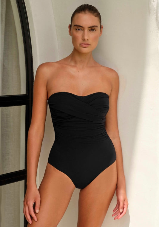 Twist Bandeau DD Swimsuit Black