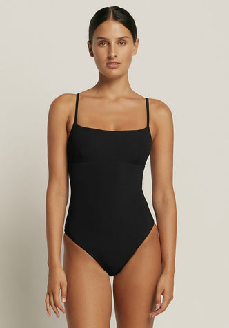 Jets Jetset Tank Swimsuit Black