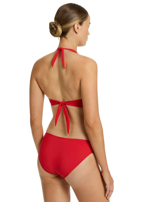 Jetset Twist Front Halter Bikini Rosso