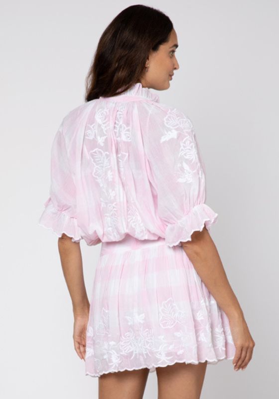 Butterfly Blouson Dress Pink