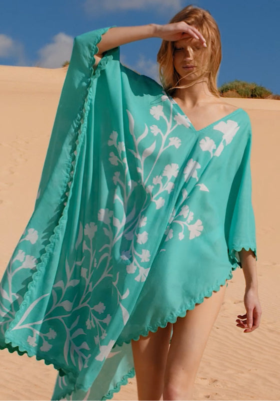 Majorelle Beach Kaftan Jade