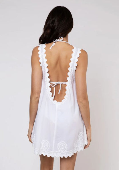 Low Back Dress White