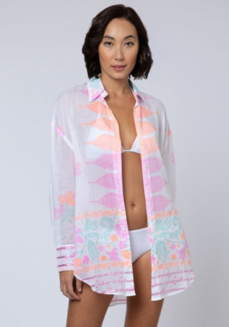 Juliet Dunn, Dhaka Print Shirt in Multi