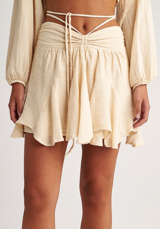 Gauze Skort Butter