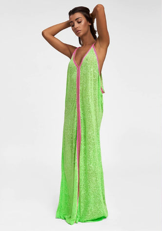 Inca Maxi Sundress Lime