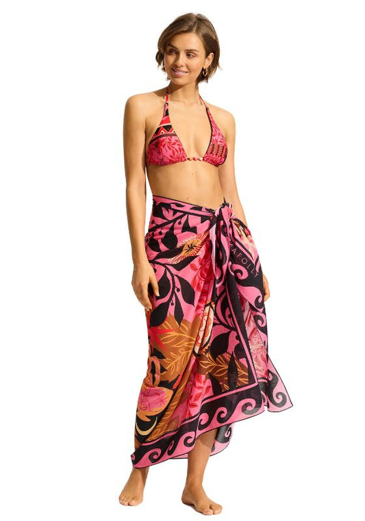 Seafolly Atlantis Sarong in Paradise Pink