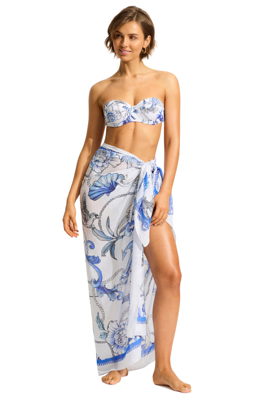 Ahoy beach sarong, seafolly 