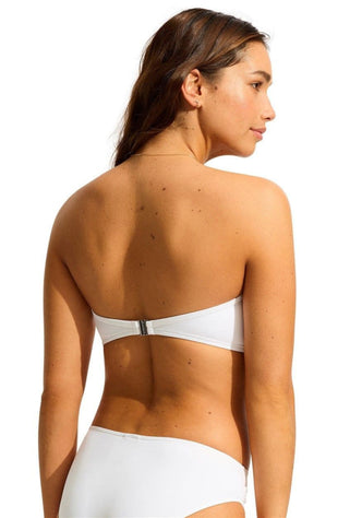 Twist Bandeau Bikini White