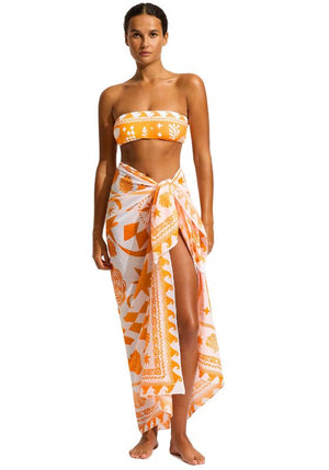 Seafolly, corfu sarong turmeric