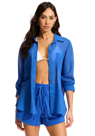 Breeze Beach Shirt Azure 