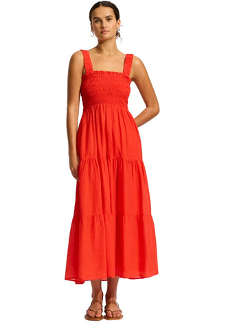 seafolly red maxi dress