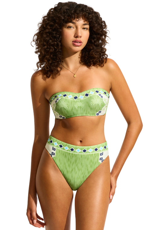 Kasbah Bandeau Bikini Sage