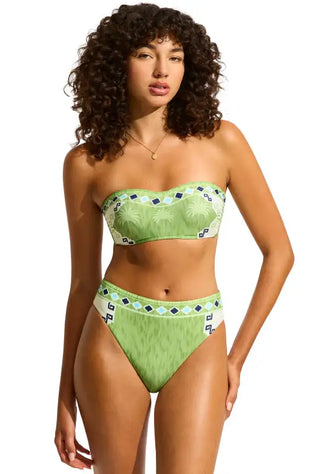 Seafolly Kasbah Bandeau Bikini Sage