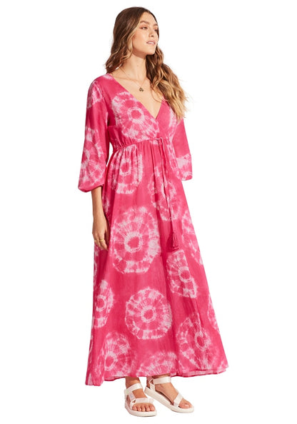 Tie Dye Maxi Kaftan Rose