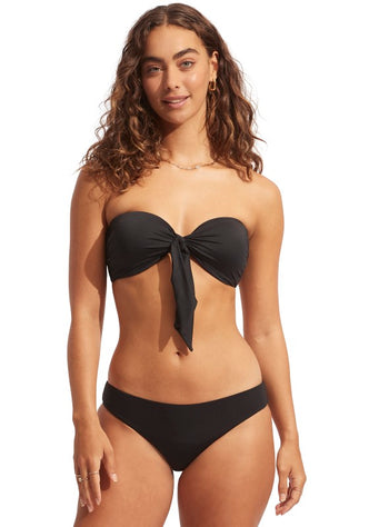 Seafolly Twist Front Tie  Bandeau Bikini