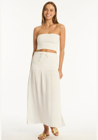 Sea Level Beach Skirt White