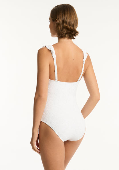 Interlace Frill Swimsuit