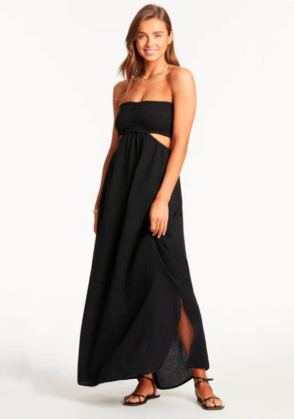 Sunset Bandeau Dress Black