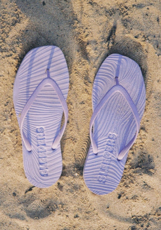 Tapered Flip Flops Lavender