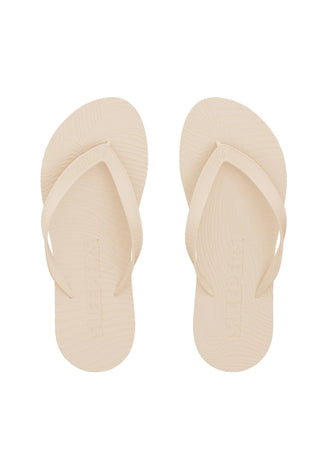 Wide Strap Flip Flops Eggnog