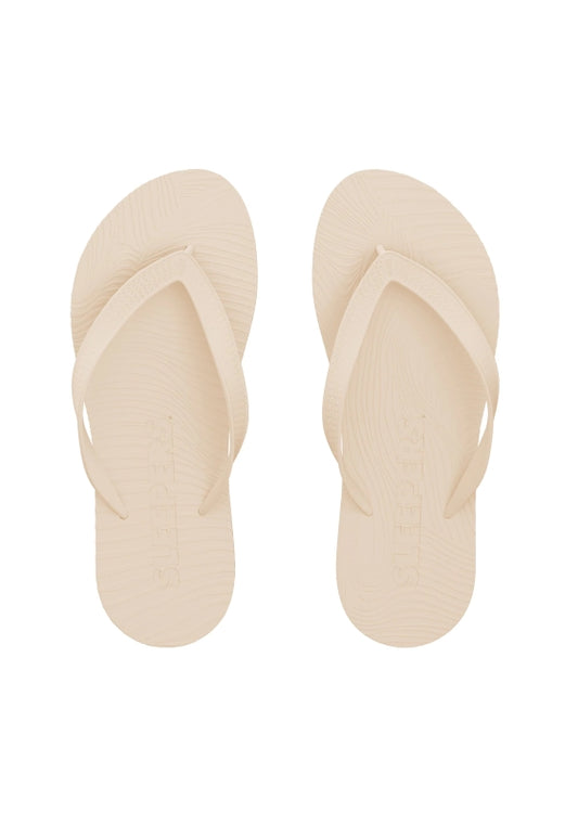 Wide Strap Flip Flops Eggnog