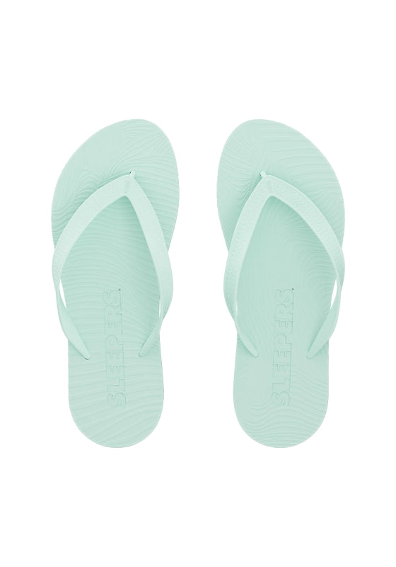 Wide Strap Flip Flops Mint