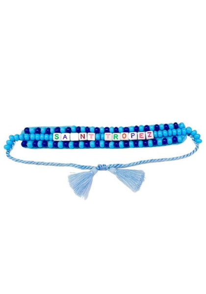 Saint Tropez Beaded Resort Bracelet Blue