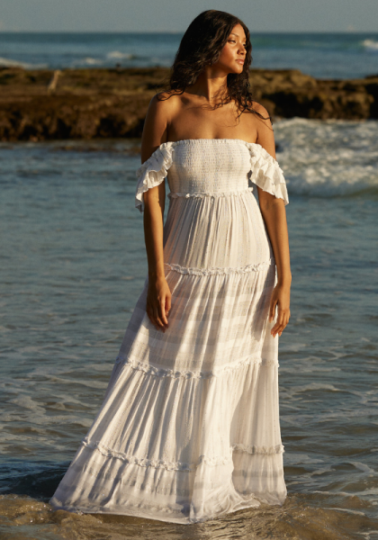 PQ Swim, Victoria Dress White, Beach Dress